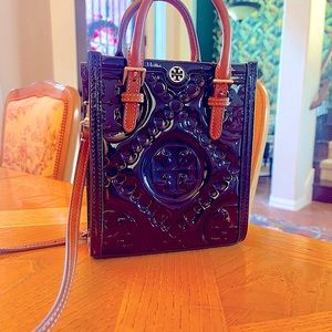 NWT Tory Burch Mini T Monogram Crossbody